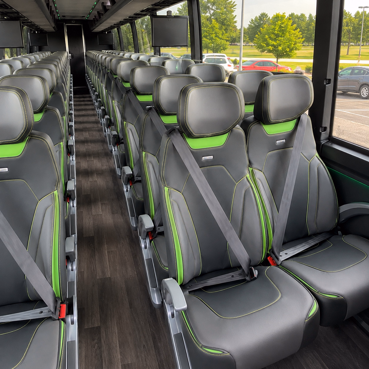 warren charter bus rental inside